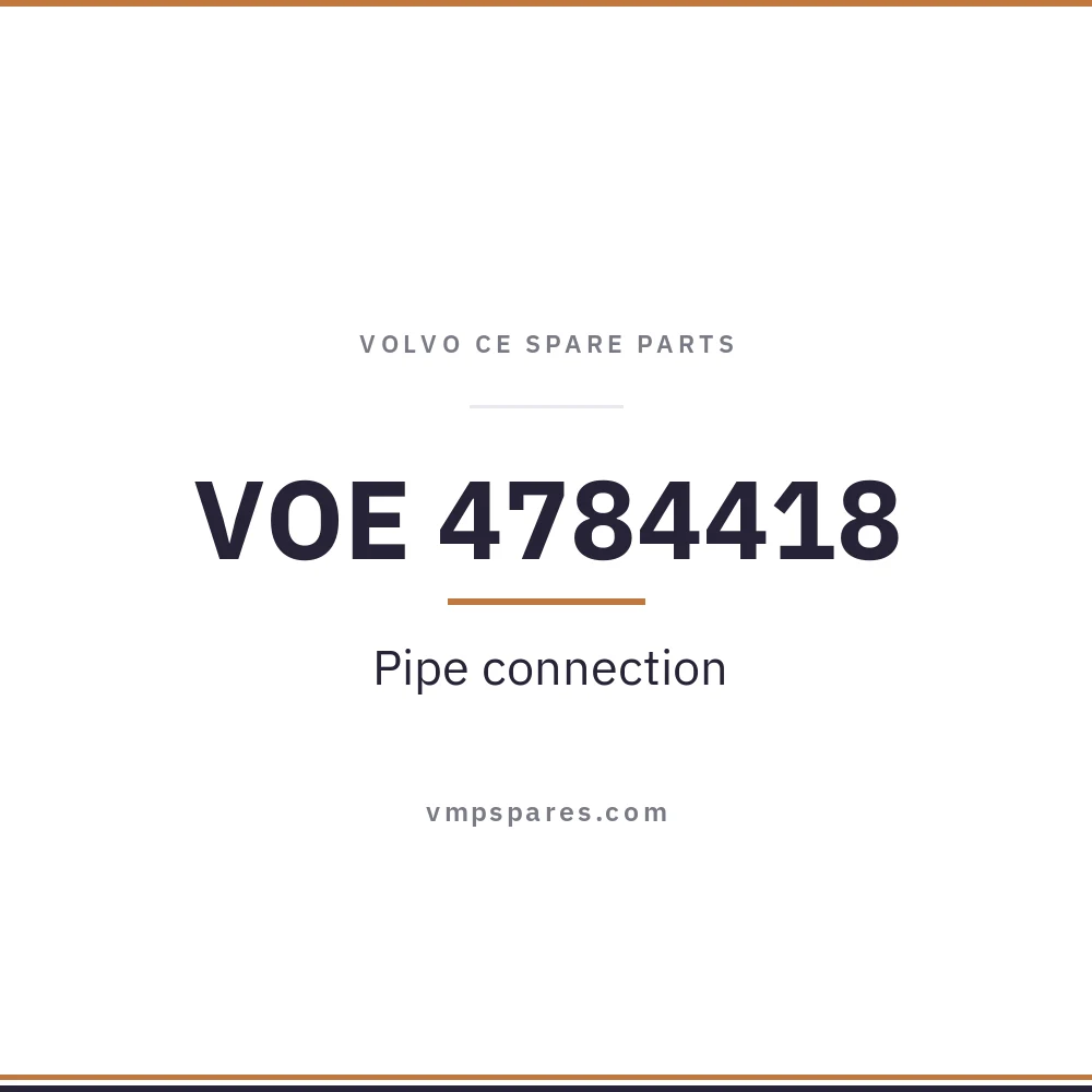 VOE 4784418 – Pipe connection