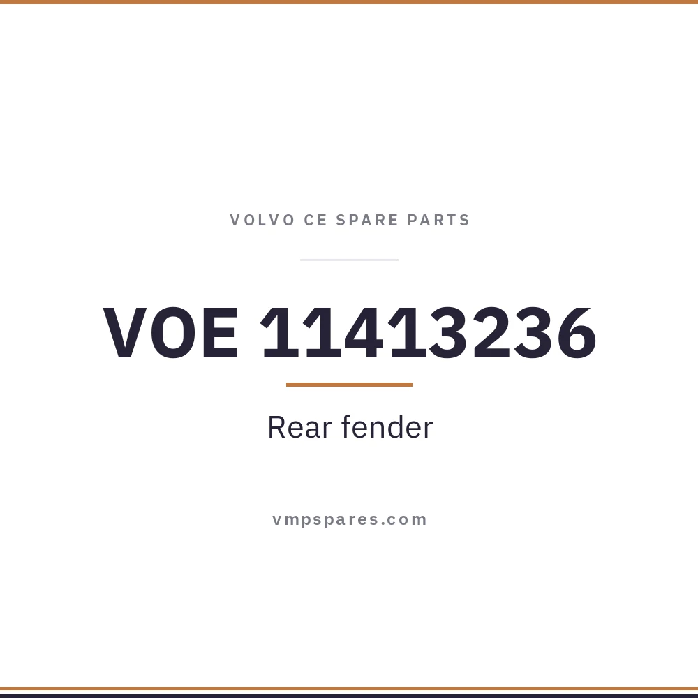 VOE 11413236 – Rear fender