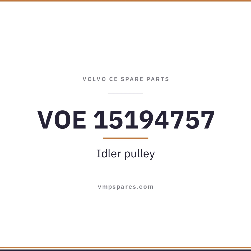 VOE 15194757 – Idler pulley