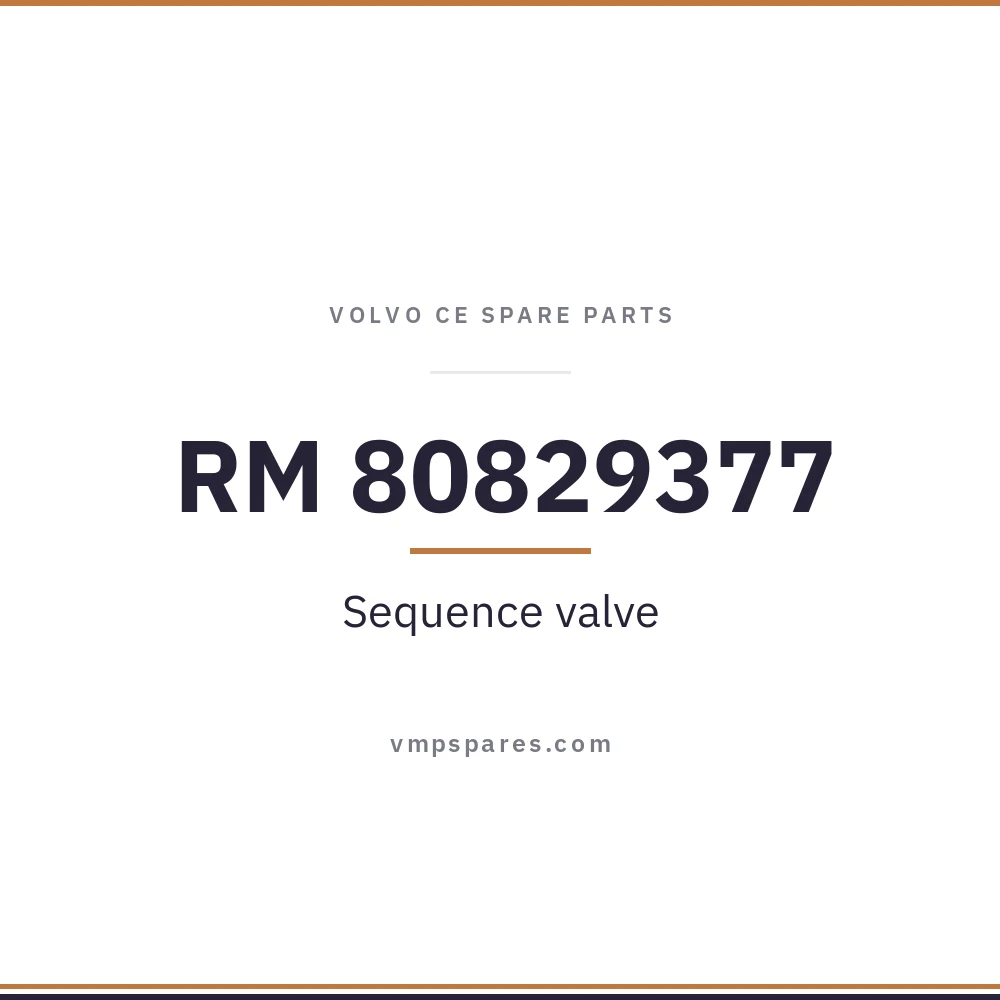 RM 80829377 – Sequence valve