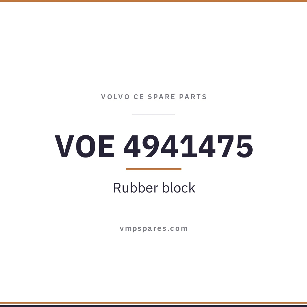 VOE 4941475 – Rubber block