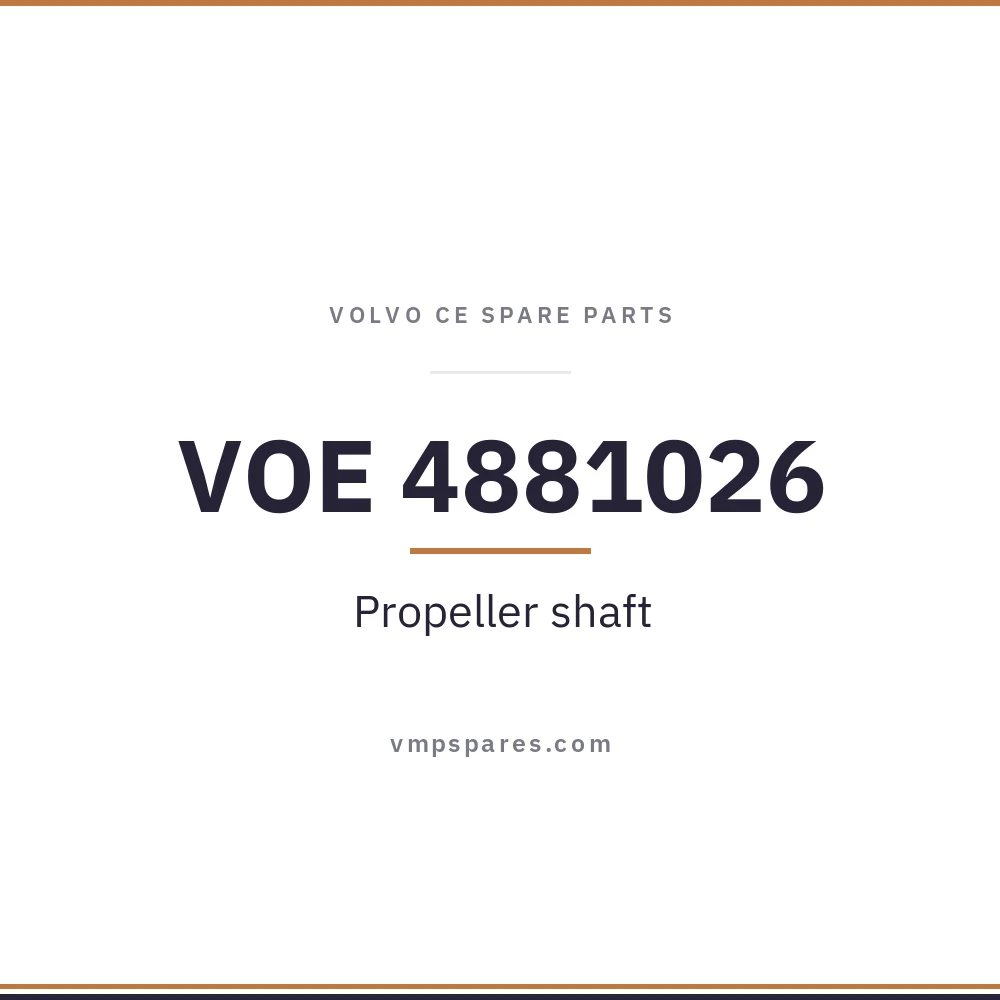VOE 4881026 – Propeller shaft