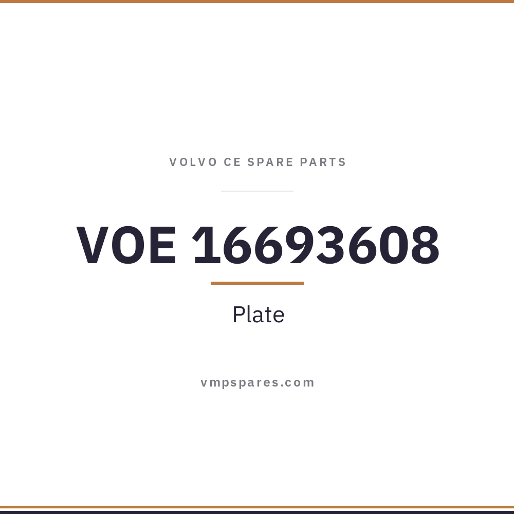VOE 16693608 – Plate