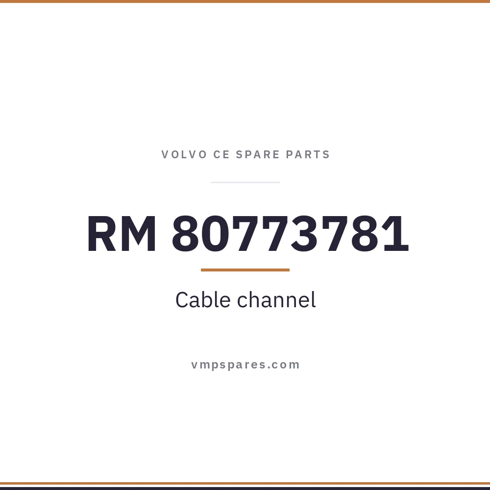 RM 80773781 – Cable channel