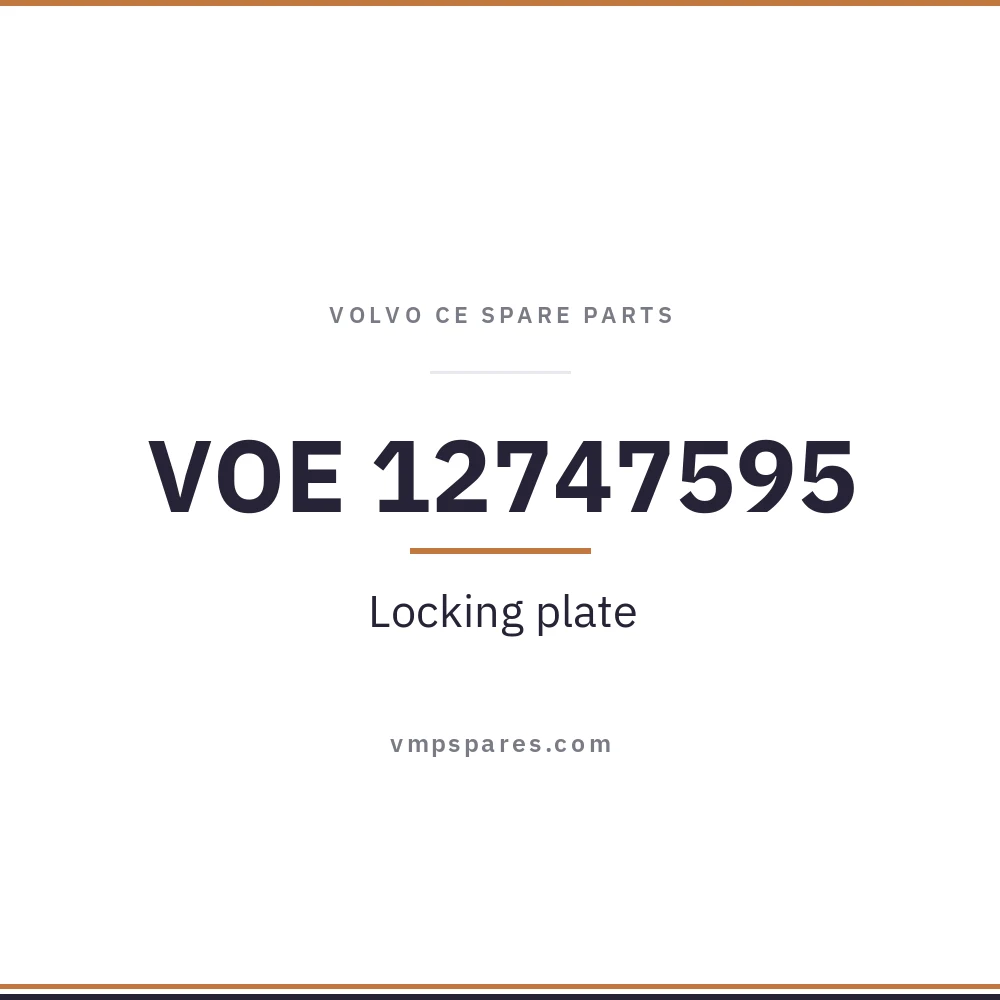 VOE 12747595 – Locking plate