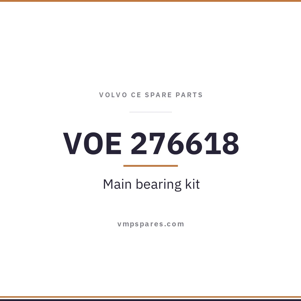 VOE 276618 – Main bearing kit