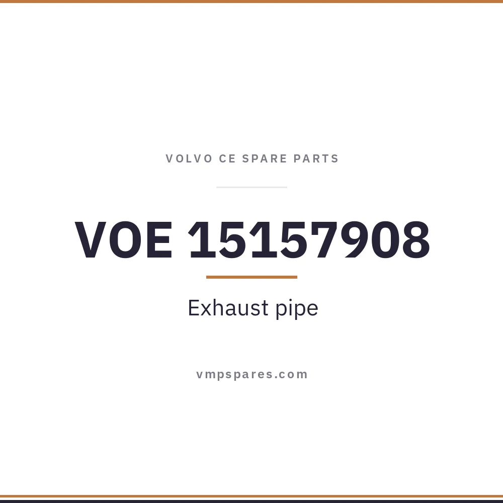 VOE 15157908 – Exhaust pipe
