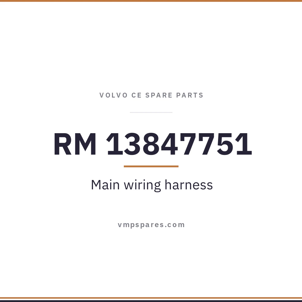 RM 13847751 – Main wiring harness
