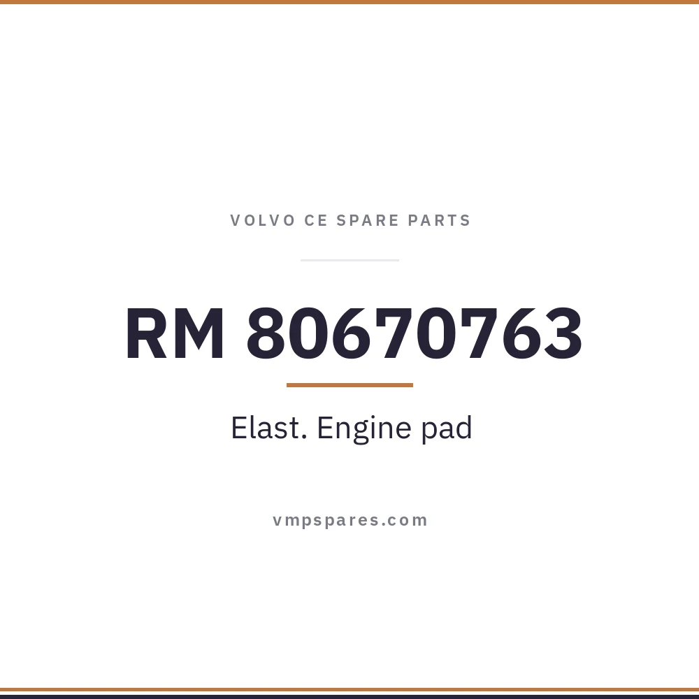RM 80670763 – Elast. Engine pad