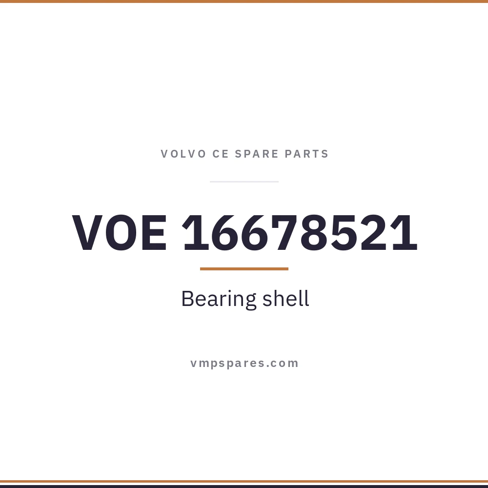 VOE 16678521 – Bearing shell