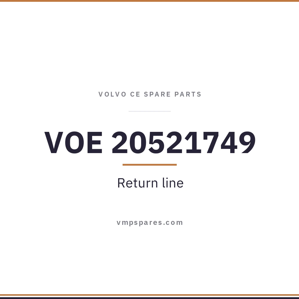 VOE 20521749 – Return line