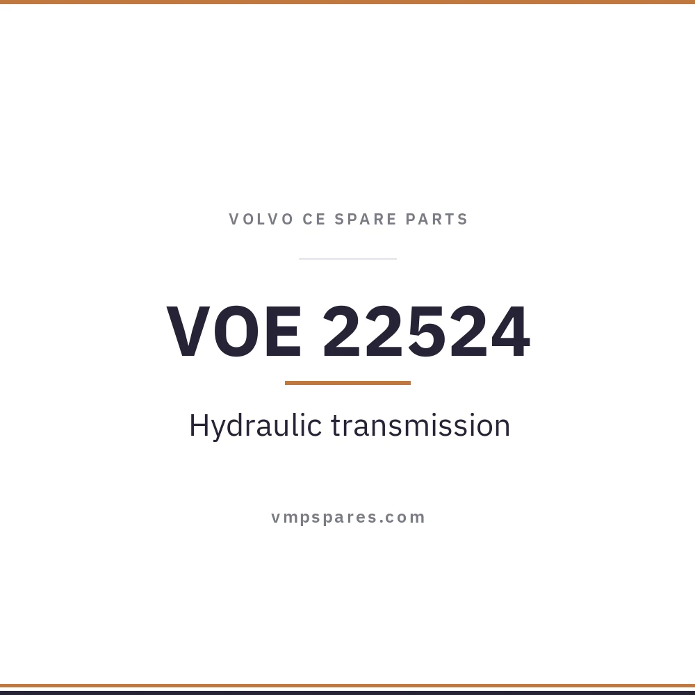 VOE 22524 – Hydraulic transmission