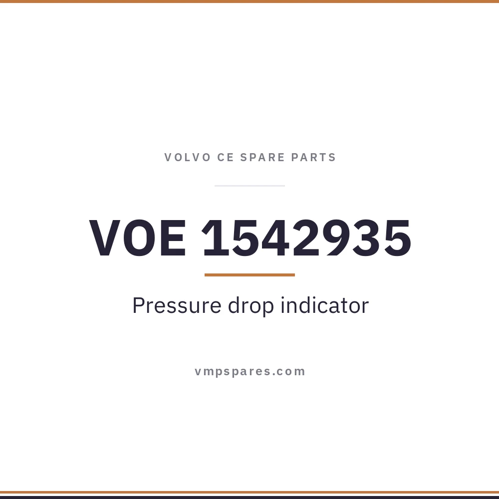 VOE 1542935 – Pressure drop indicator