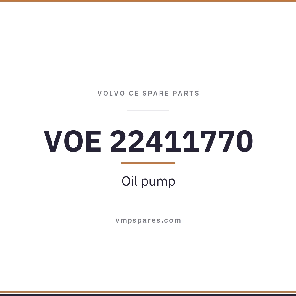 VOE 22411770 – Oil pump