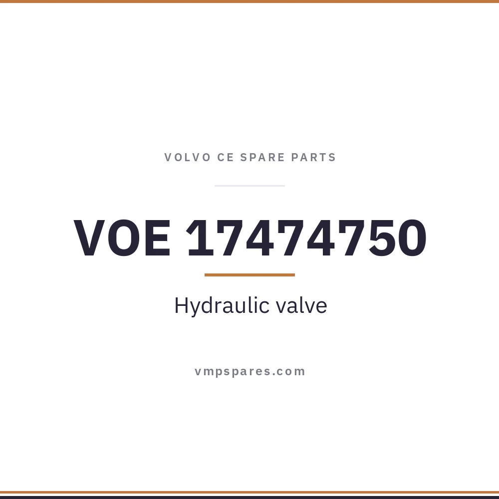 VOE 17474750 – Hydraulic valve