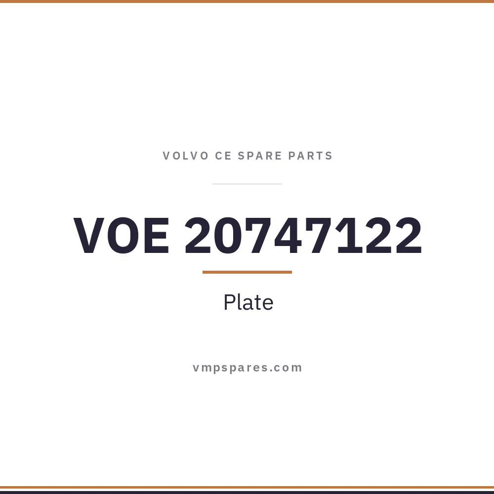 VOE 20747122 – Plate