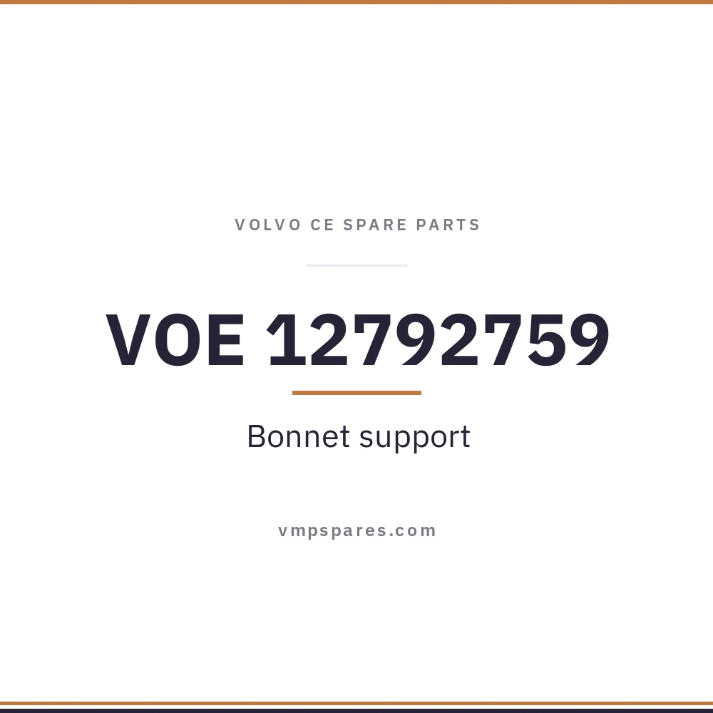 VOE 12792759 – Bonnet support