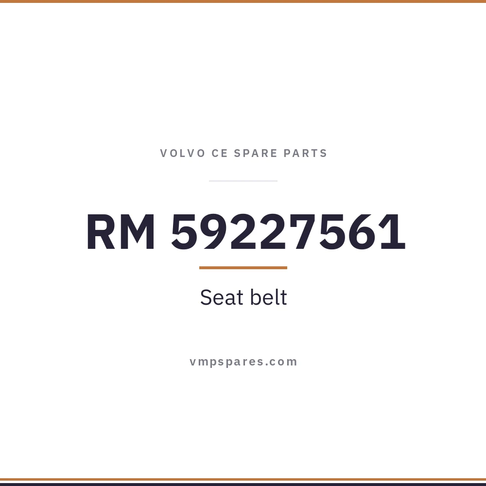RM 59227561 – Seat belt