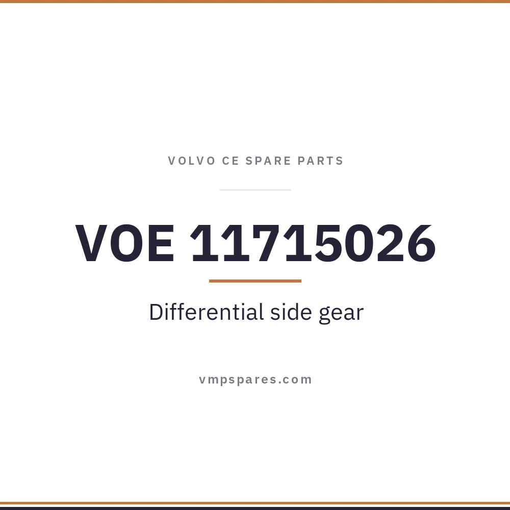 VOE 11715026 – Differential side gear