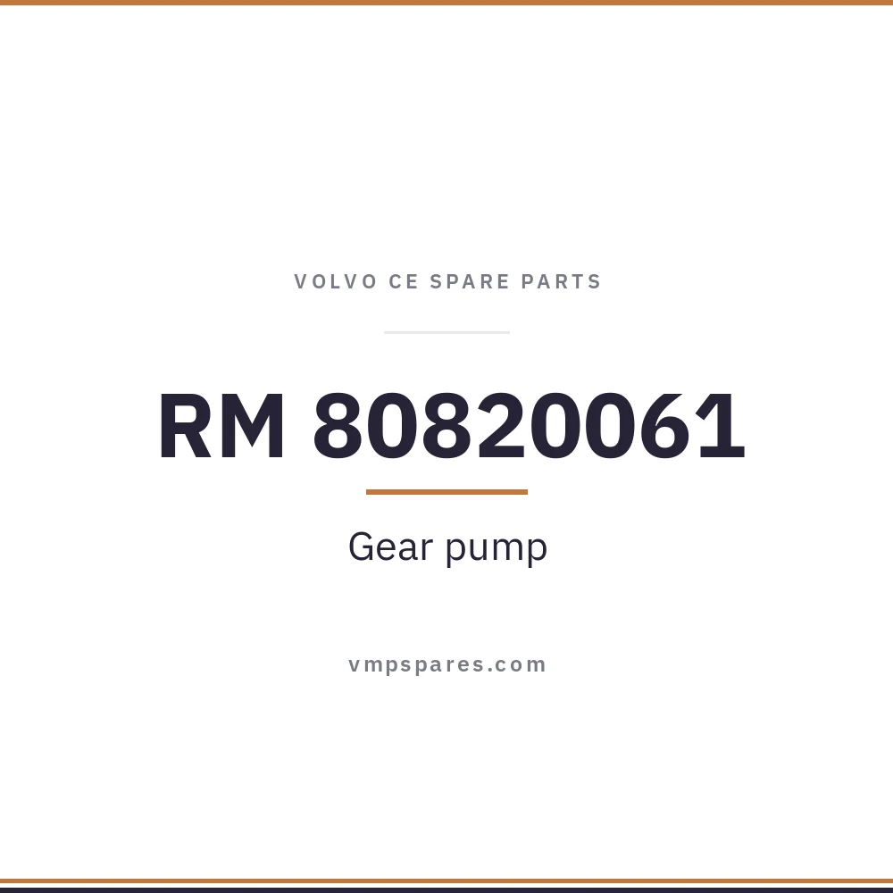 RM 80820061 – Gear pump