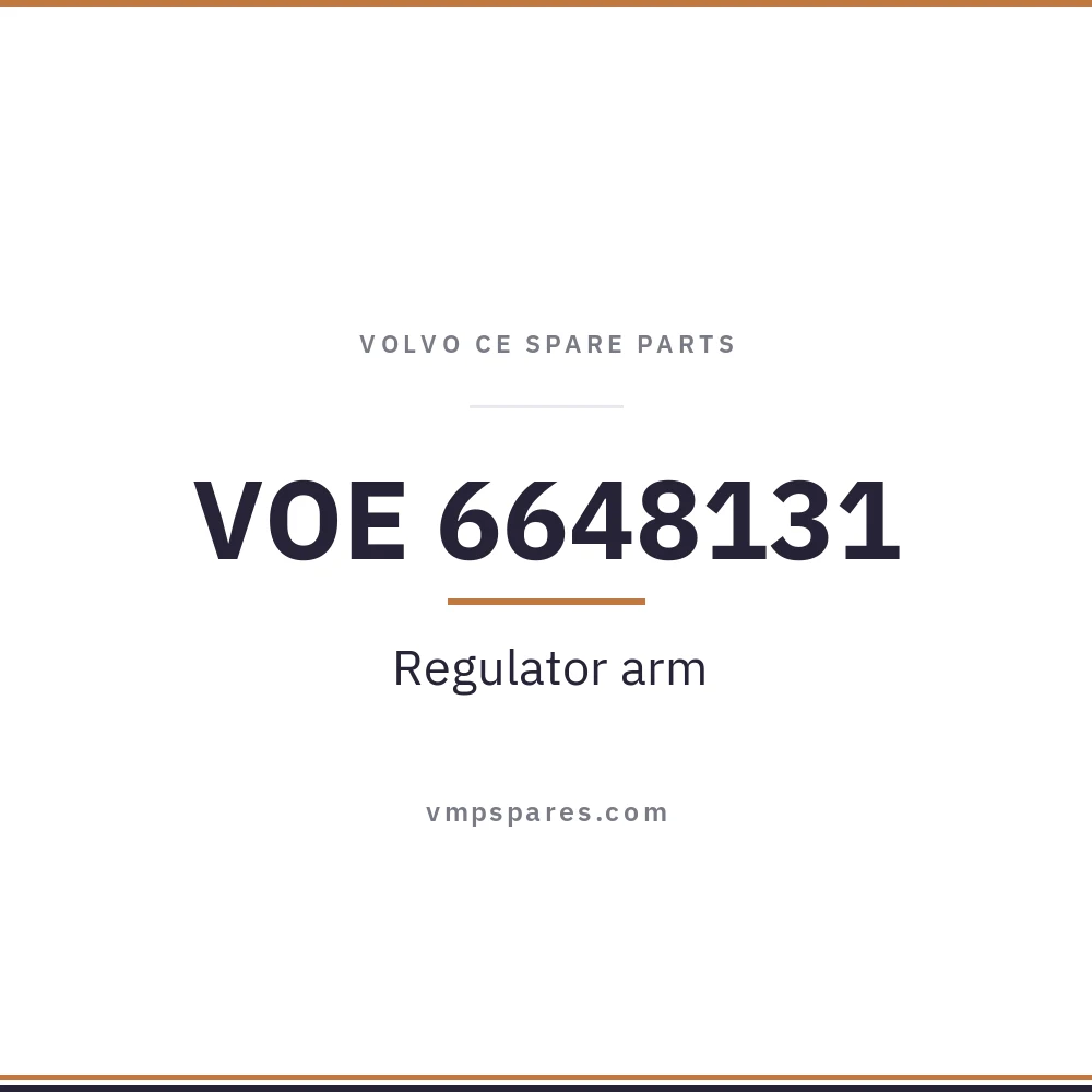 VOE 6648131 – Regulator arm