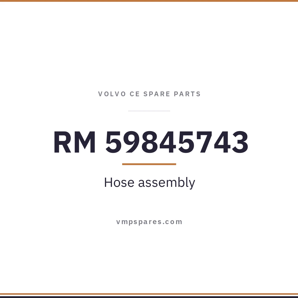 RM 59845743 – Hose assembly