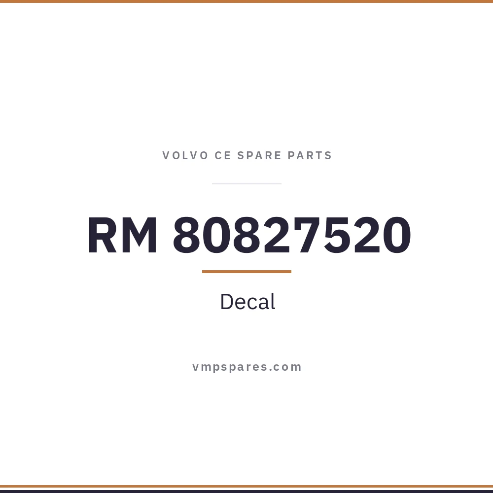 RM 80827520 – Decal