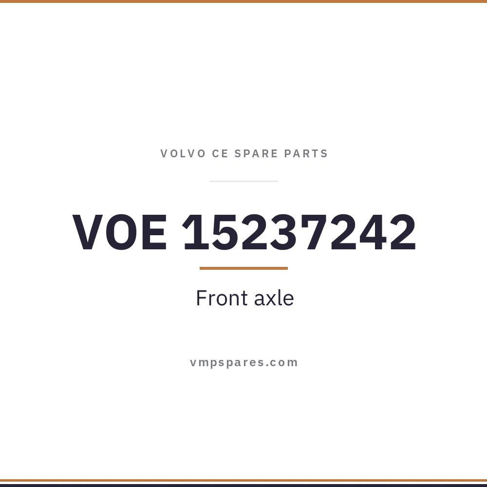 VOE 15237242 – Front axle