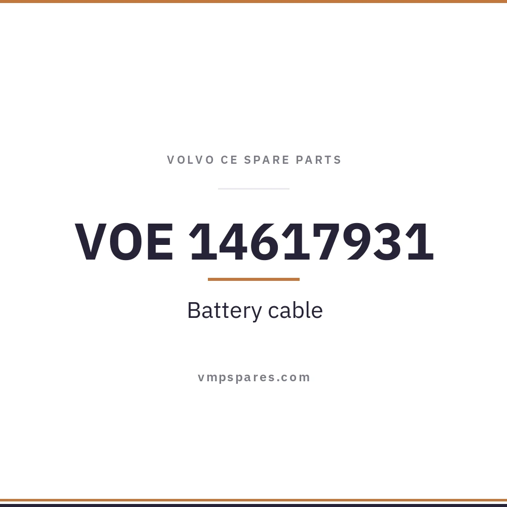 VOE 14617931 – Battery cable