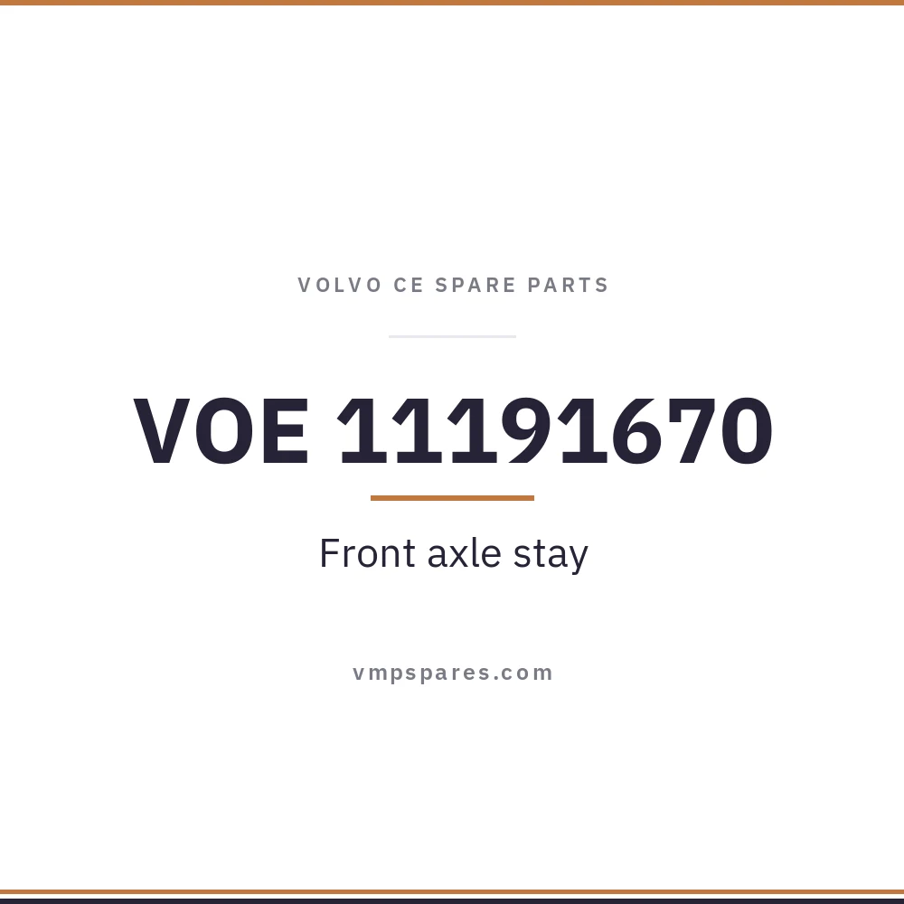 VOE 11191670 – Front axle stay