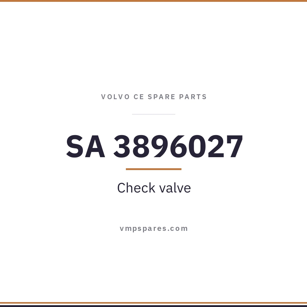 SA 3896027 – Check valve