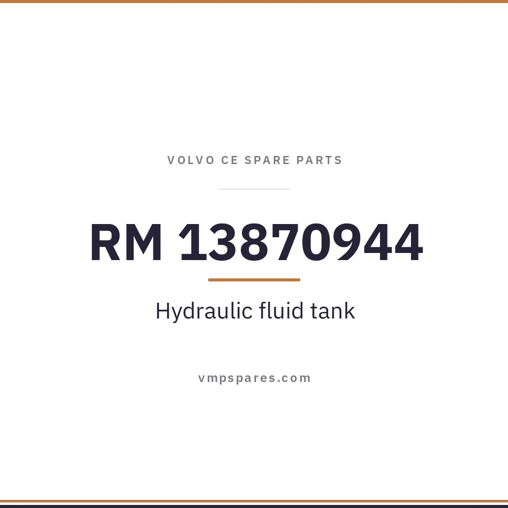 RM 13870944 – Hydraulic fluid tank