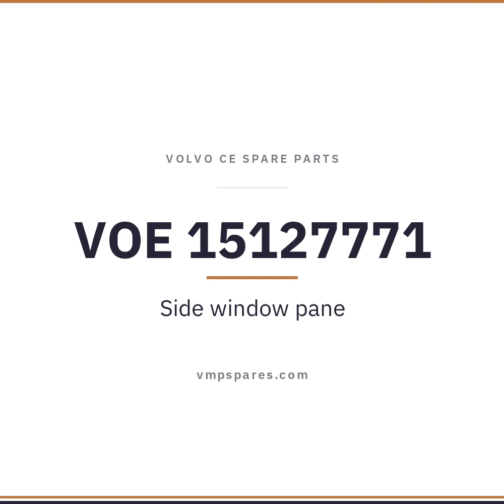 VOE 15127771 – Side window pane