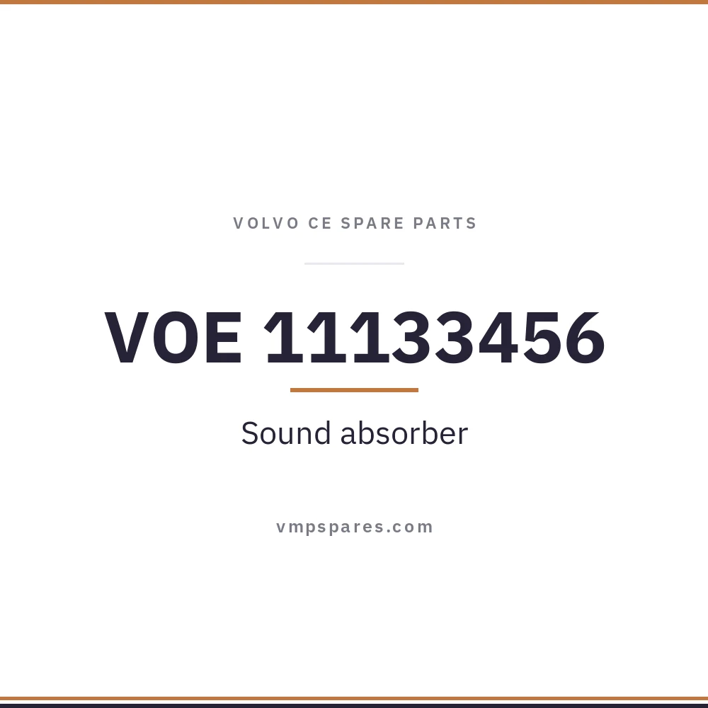 VOE 11133456 – Sound absorber