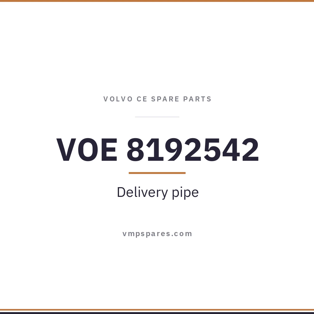 VOE 8192542 – Delivery pipe