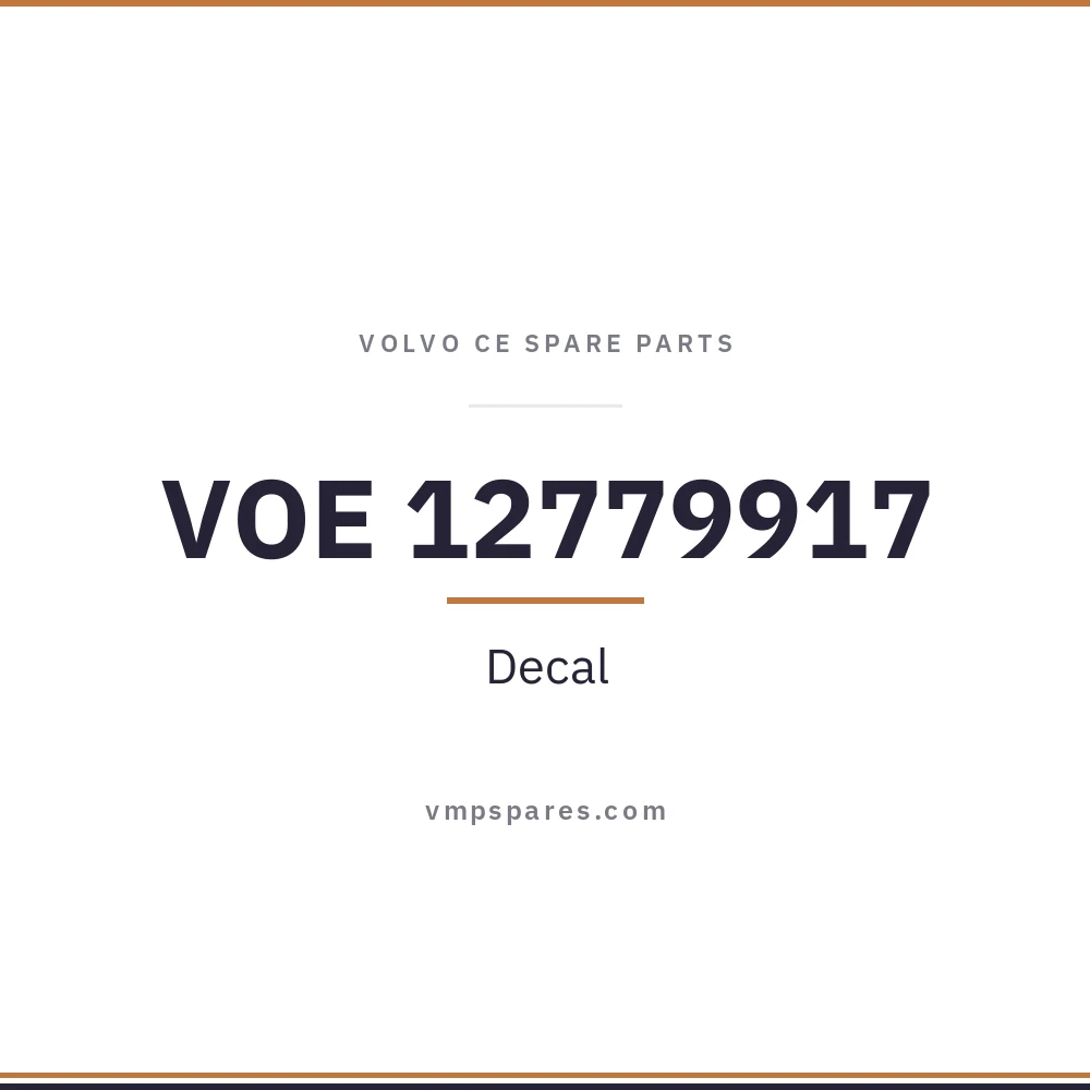 VOE 12779917 – Decal