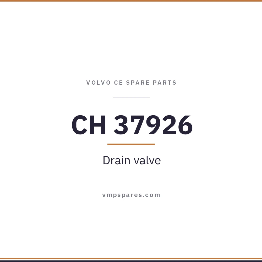 CH 37926 – Drain valve