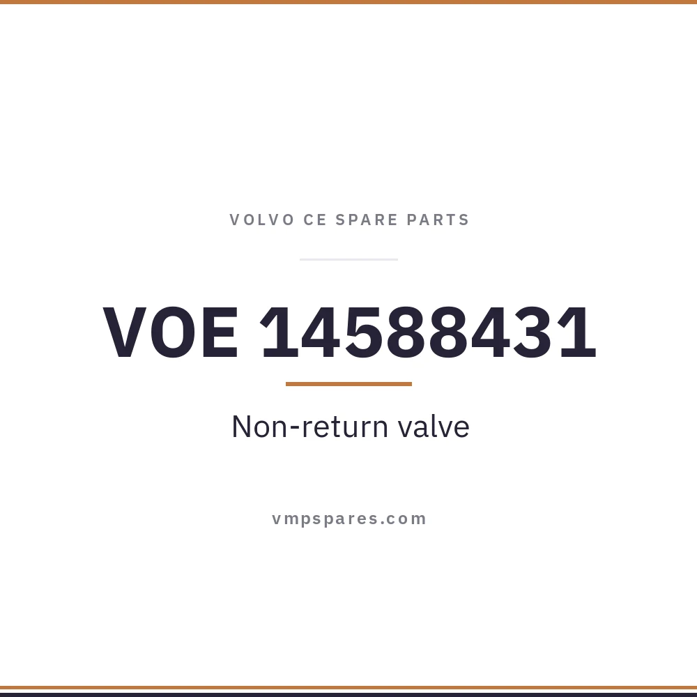 VOE 14588431 – Non-return valve