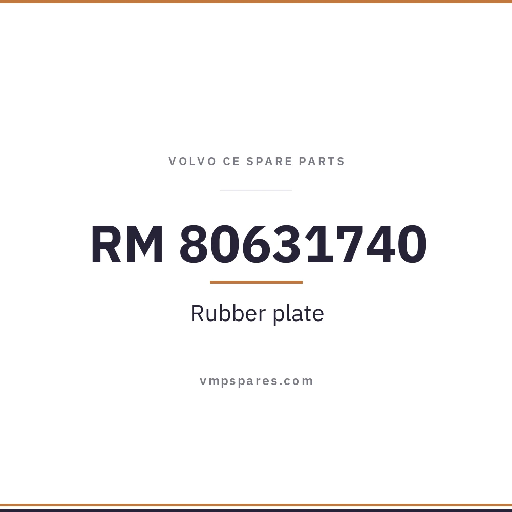 RM 80631740 – Rubber plate