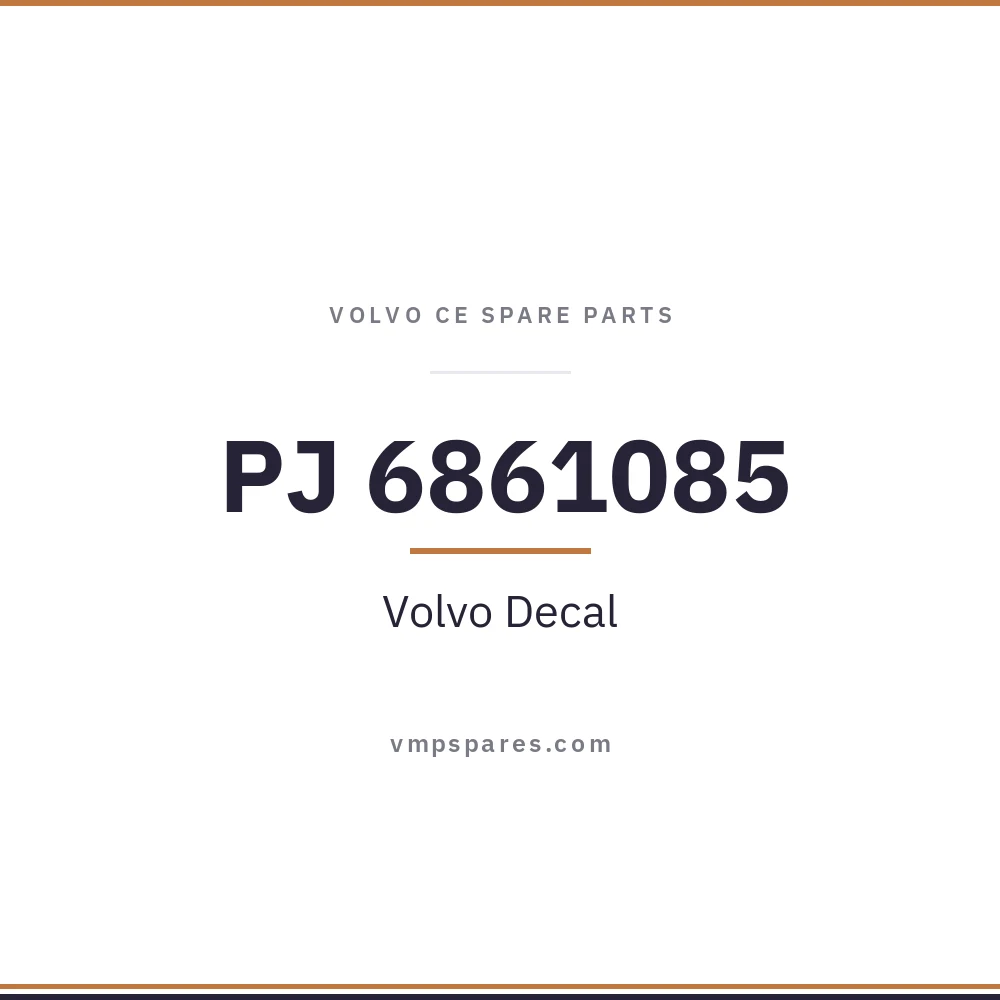 PJ 6861085 – Volvo Decal