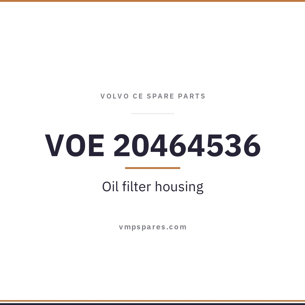 VOE 20464536 – Oil filter housing