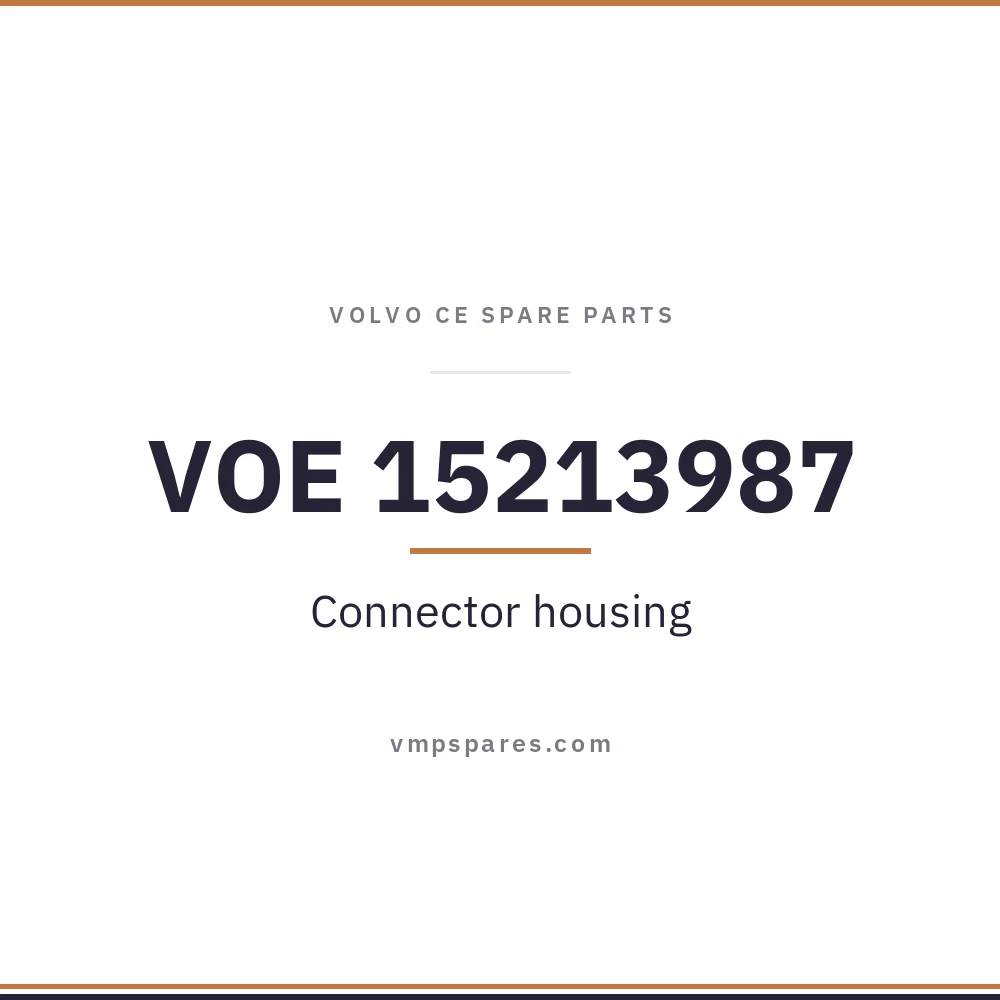 VOE 15213987 – Connector housing