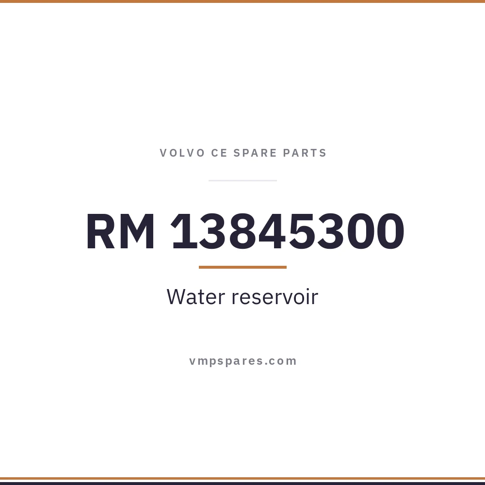 RM 13845300 – Water reservoir