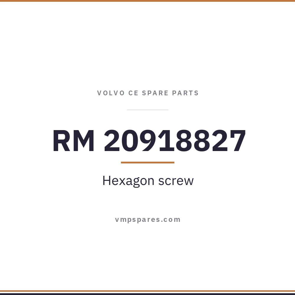 RM 20918827 – Hexagon screw
