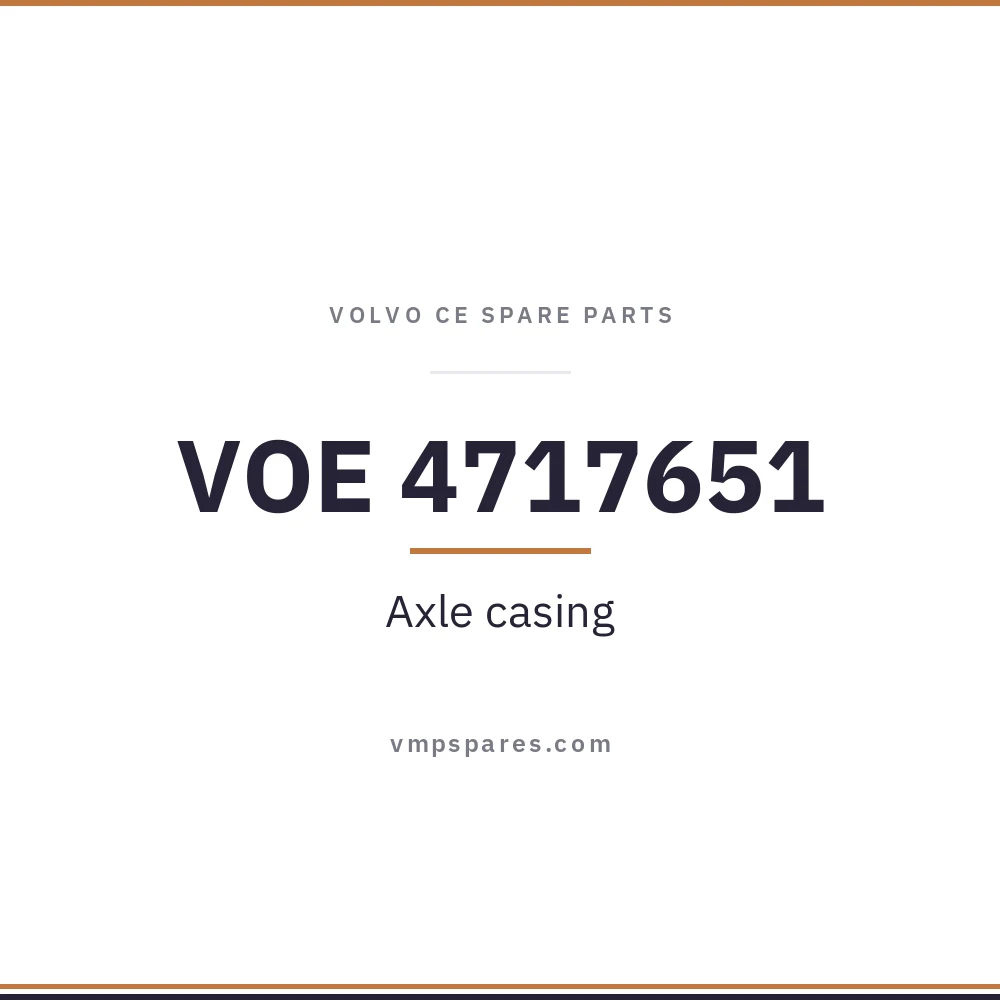 VOE 4717651 – Axle casing