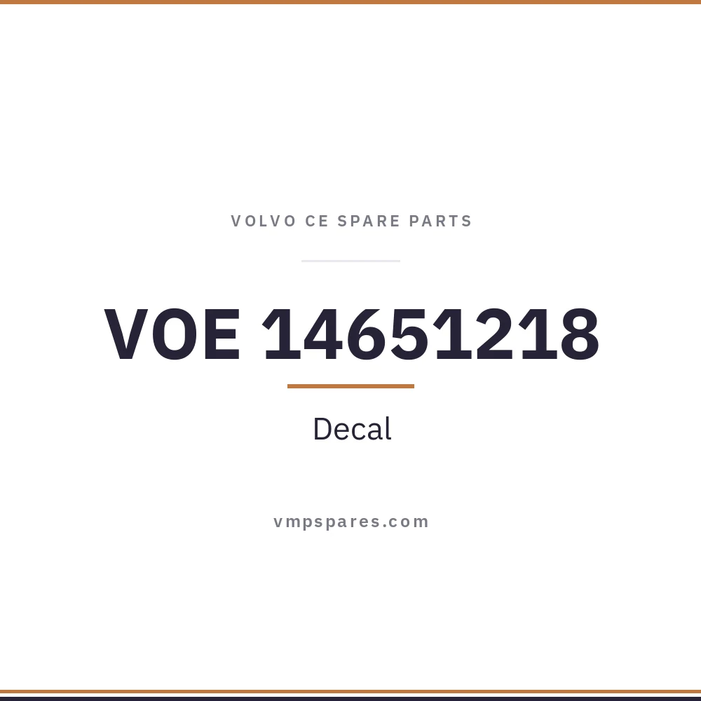 VOE 14651218 – Decal