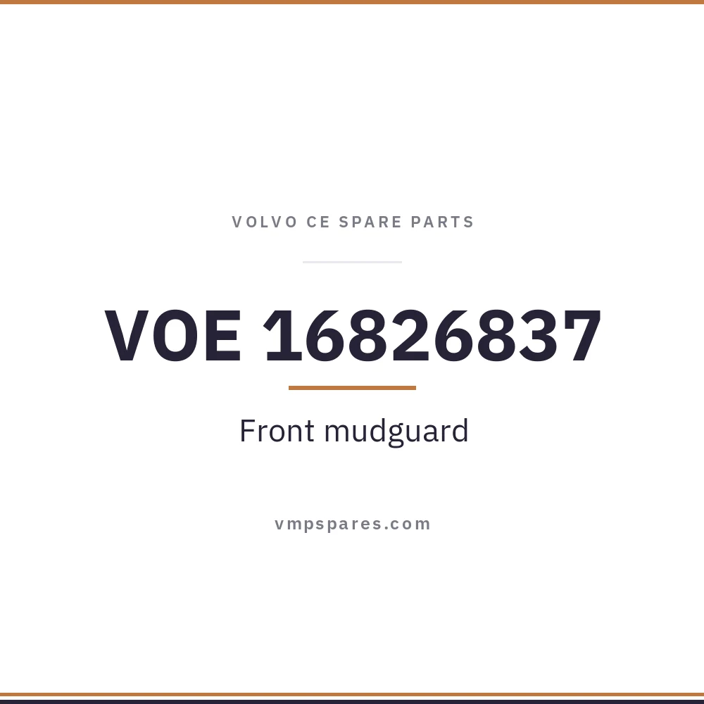 VOE 16826837 – Front mudguard