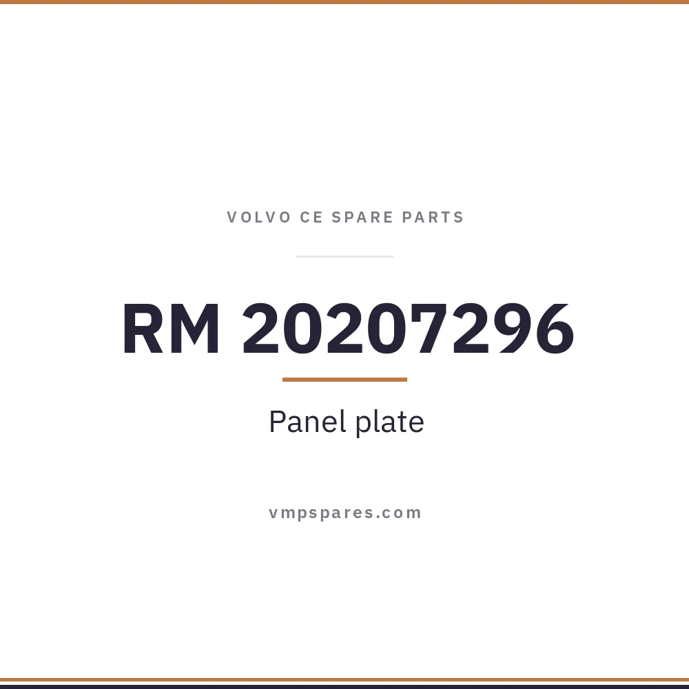 RM 20207296 – Panel plate