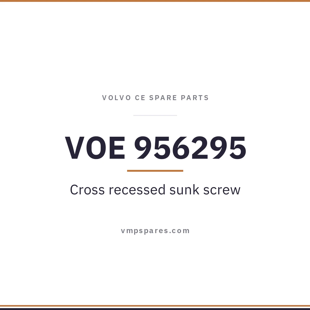 VOE 956295 – Cross recessed sunk screw