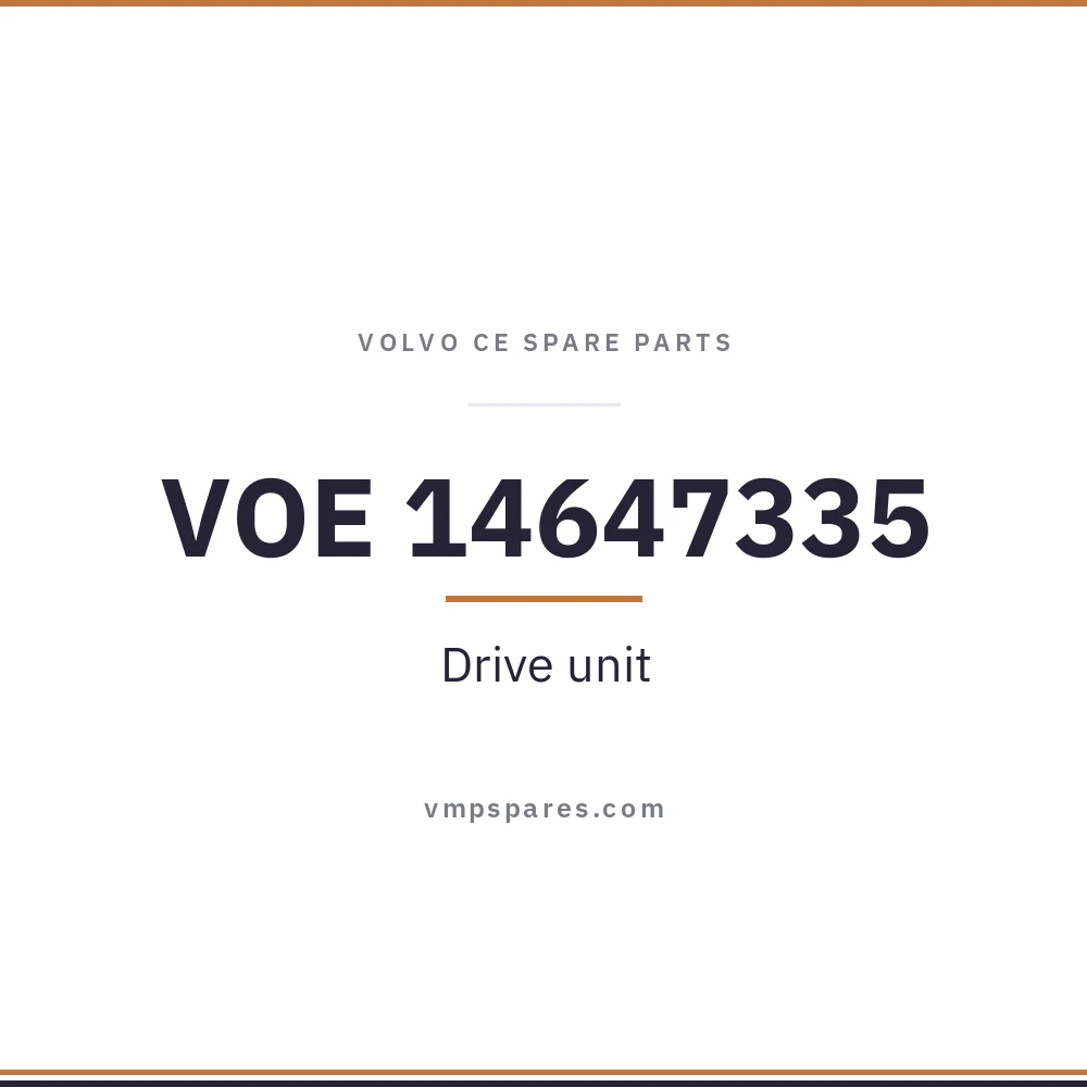 VOE 14647335 – Drive unit